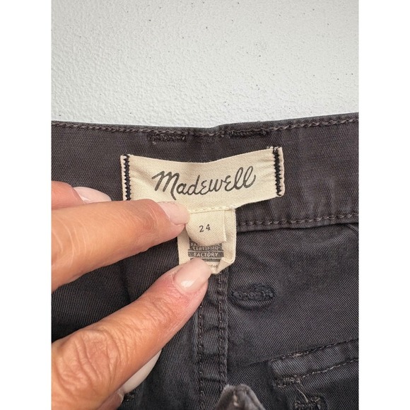 Madewell Utility Fatigue Pants Straight Leg Ankle Casual Gray Size 24 - Picture 2 of 5
